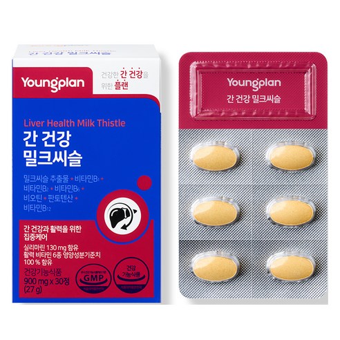 영진약품 간 건강 밀크씨슬 비타민B 비오틴 판토텐산 실리마린 27g, 1개, 30정