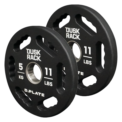 더스크랙 D plate 바벨 pev 중량 원판, 무광블랙, 2개, 5kg