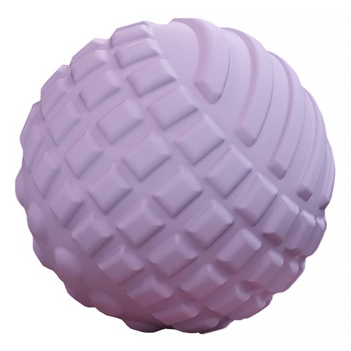 ACDI 스트레칭 마사지 3D 4포인트 마사지 볼 싱글, 1개, 퍼플