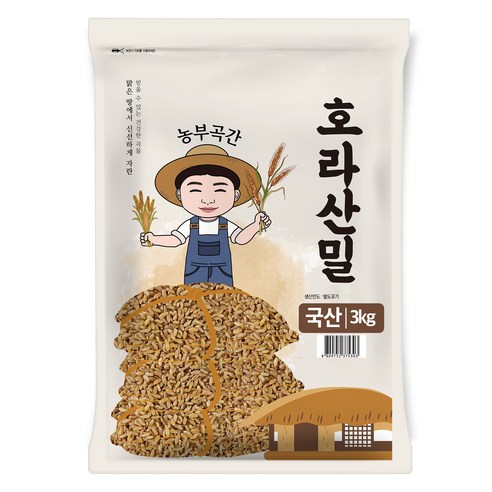 농부곡간 국내산 호라산밀, 3kg, 1개