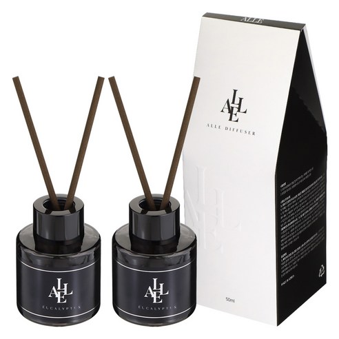 알레 블랙 디퓨저, 유칼립투스, 50ml, 2개