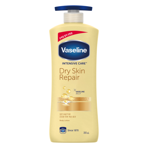 바세린 인텐시브 케어 드라이 스킨 리페어 로션, 350ml, 1개