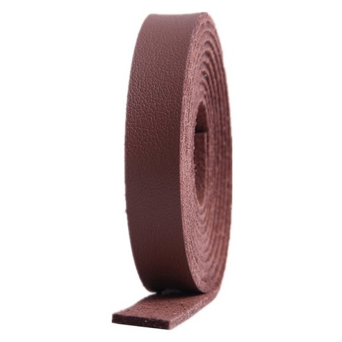 마다꾸미 가죽 끈 스트랩 만들기 재료 너비 15mm x 길이 1m, 27 브라운, 1개