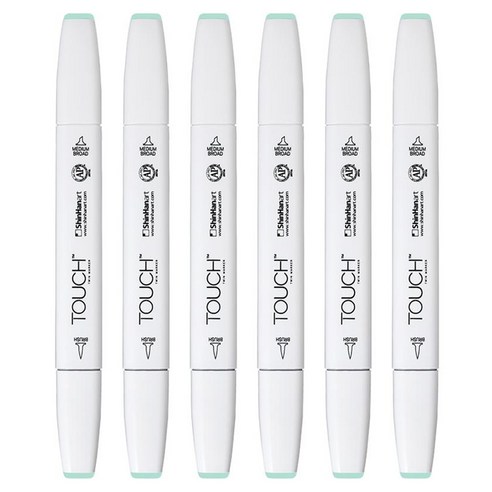 터치 트윈 브러쉬 마카 179 AQUA MINT, 6개, 1색
