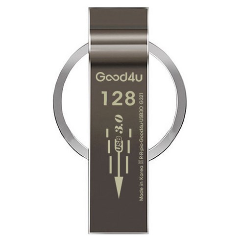 굿포유 메탈링 USB3.0 메모리 G321, 128GB