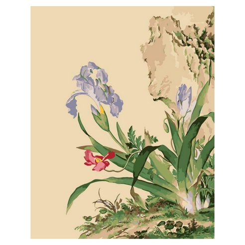 모모픽스페인팅 DIY 명화 그리기 40 x 50 cm, I20 랑샤이닝 붓꽃, 1개