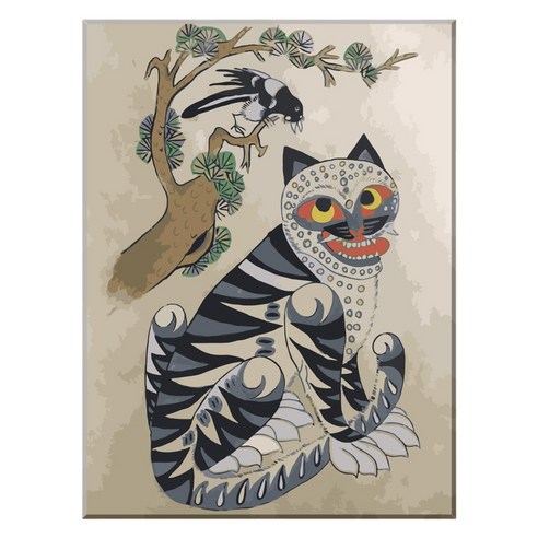 모모픽스페인팅 DIY명화그리기 40 x 50 cm, G23 호작도, 1개