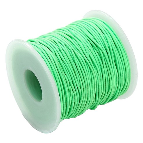 마다꾸미 컬러 고무줄 롤 수경끈 만들기 고무끈 대용량 1mm x 50m, 민트, 1개