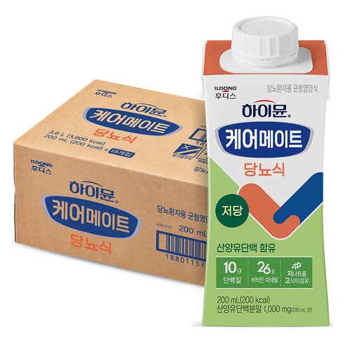 하이뮨 케어메이트 당뇨식, 200ml, 200, 36개