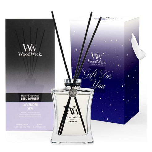 우드윅 시그니처 디퓨저 기프트 에디션, 라벤더 스파, 100ml, 1개