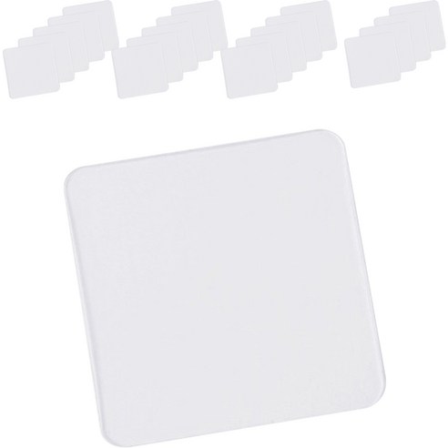 노뉴 사각 실리콘 양면 테이프 6 x 6 cm, 투명, 20개