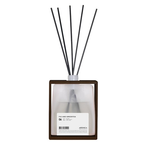 아로니카 내츄럴 우드 다크 코팅 프레임 챕터 디퓨저, 피그앤그린티, 200ml, 1개