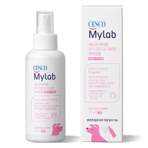 세스코마이랩 모기 진드기 기피제 반려견용, 혼합색상, 120ml, 1개
