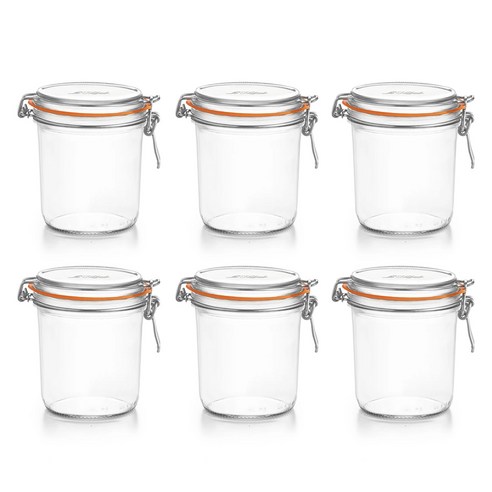 르파르페 슈퍼테린 유리 밀폐용기, 275ml, 6개