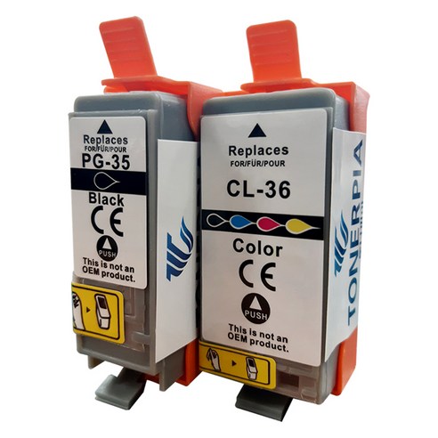 캐논 토너피아 호환잉크 PGI-35 BK + CLI-36 C 세트 - 잉크 | 쿠팡