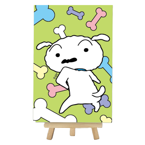 아이러브페인팅 짱구 보석십자수 DIY CUBIC PAINTING 1015, 흰둥이 댄스, 1개