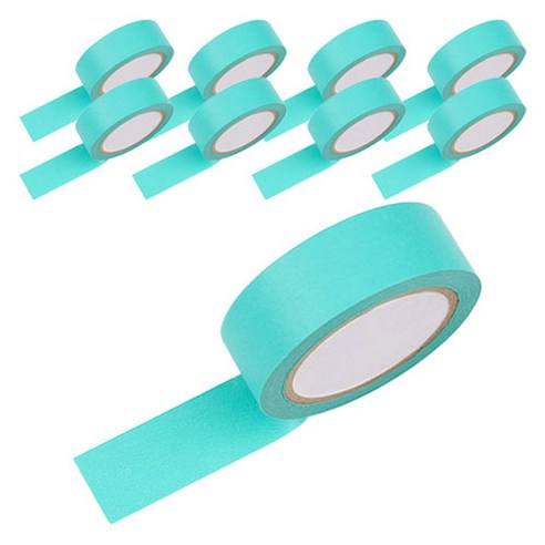 그래다다 컬러 테이프 45mm x 15 mm x 10m, 스카이, 9개
