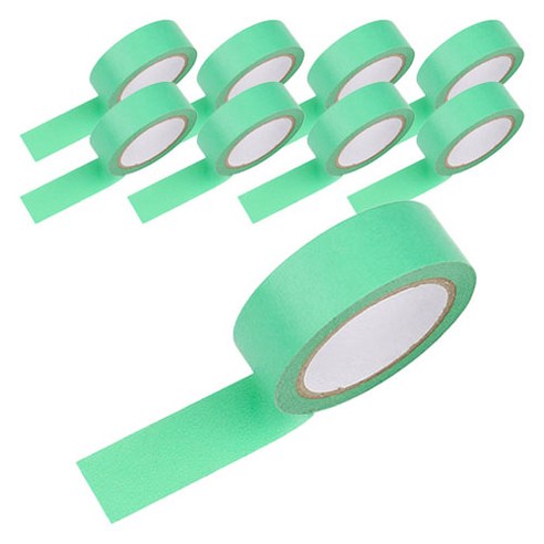 그래다다 컬러 테이프 45mm x 15 mm x 10m, 그린, 9개