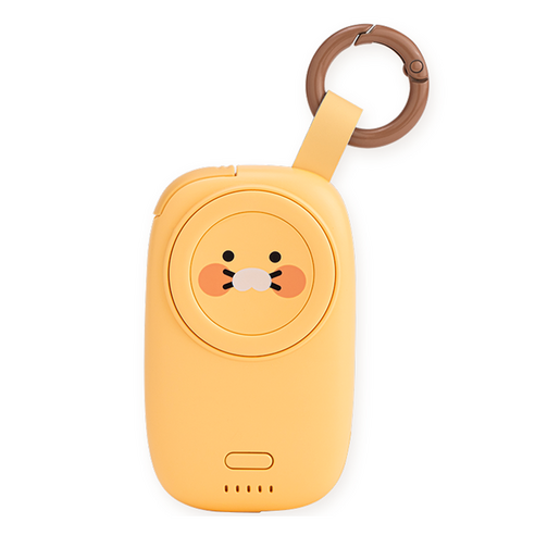 카카오프렌즈 애플워치톡 케이블형 무선충전 보조배터리 1200mAh, 춘식이