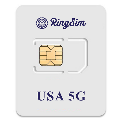 링심 미국 5G 매일 데이터 무제한 유심칩, 1개, 16일, 매일 1GB 소진시 저속 무제한