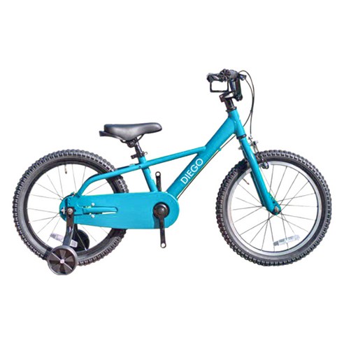 오투휠스 아동용 디에고 Kids A 네발 알루미늄 자전거 45cm 반조립, 에메랄드, 1개, 120cm