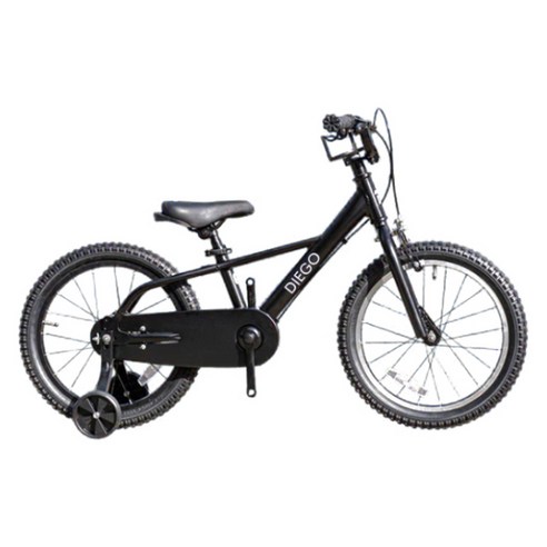 오투휠스 아동용 디에고 Kids A 네발 알루미늄 자전거 40cm 반조립, 블랙, 1개, 115cm