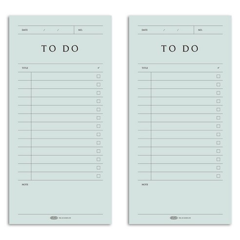 플레픽 팝업 메모 사인, 08 투두, 2개, 1개입