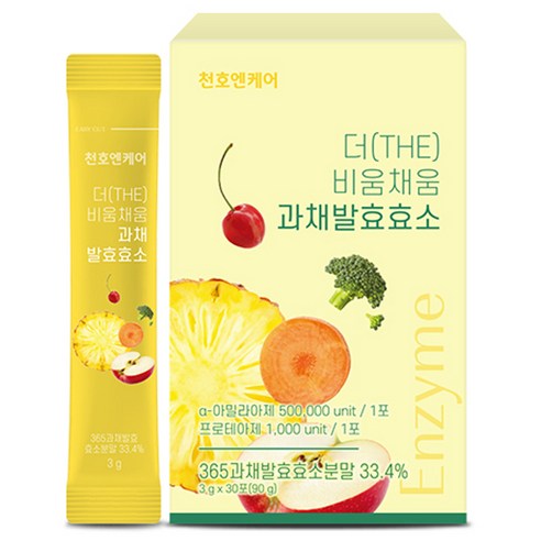 천호엔케어 더 비움채움 과채 발효 효소 30p, 90g, 1개
