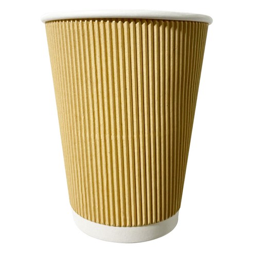 대한 3중 웨이브 크라프트 종이컵 340ml, 50개입, 1개