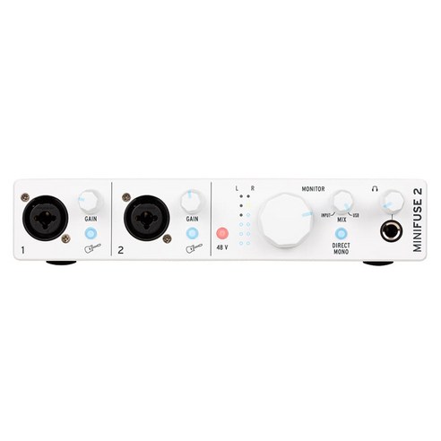 아투리아 MiniFuse2 미니퓨즈2 오디오 인터페이스, 화이트, MiniFuse 2 White / AT-AI-0004