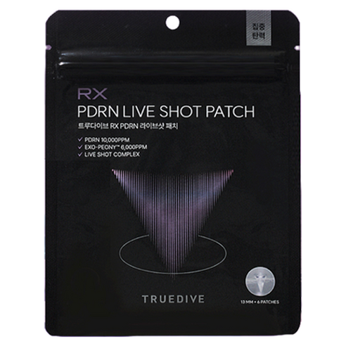 트루다이브 RX PDRN 라이브샷 패치, 1개, 6개입