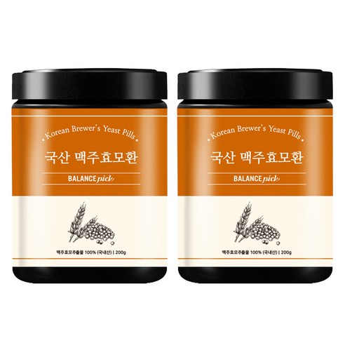 밸런스픽 국산 맥주효모환, 200g, 2개