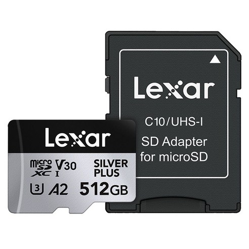 렉사 Silver PLUS 4K 고프로 오즈모 인스타360 드론 액션캠 mircroSD 메모리카드, 1개, 512GB