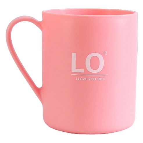몬드스팟 LOVE 하트 신혼부부 집들이 선물 욕실 양치컵 YY57303, 핑크, 1개