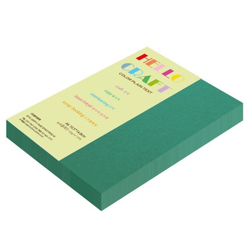 종이문화 뉴씨플레인 얇은 양면색상지 120g No 40 초록색, 132개