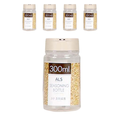 리빙패밀리 3구 조미료 통, 300ml, 5개