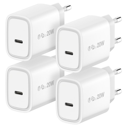 아이히트코리아 PD C타입 1포트 초고속 충전기 20W, 화이트, 4개