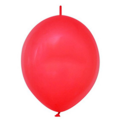 PartyClub 스탠다드 링커룬 풍선 15cm, 레드, 100개