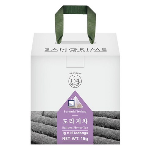 산그리메 도라지차 삼각티백차 선물용패키지, 15개입, 1개, 1g