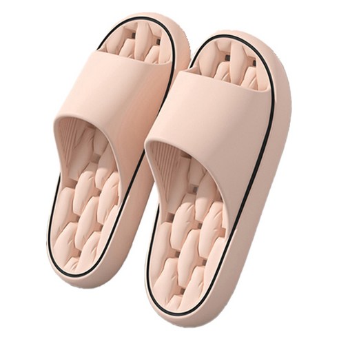 메가잇템 여성용 에바 논슬립 푹신 물빠짐 욕실 슬리퍼, 핑크, 1개