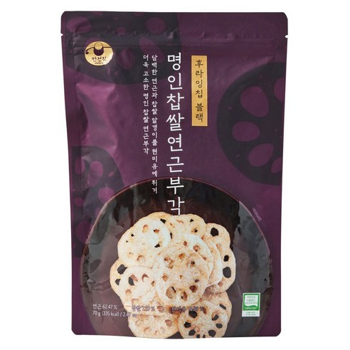 만전김 명인 찹쌀 연근부각, 70g, 1개