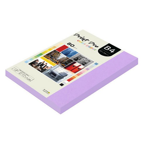 종이문화 프린트프로 칼라복사지 No 21 퍼플, B4, 170개