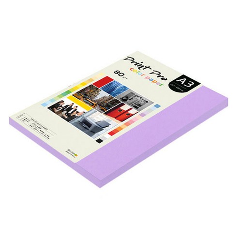 종이문화 프린트프로 칼라복사지 No 21 퍼플, A3, 125개