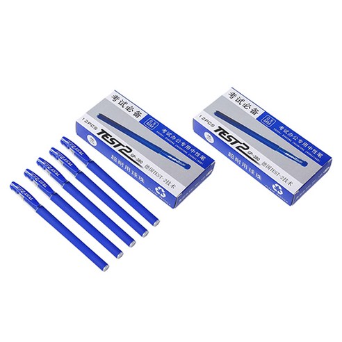 아필코 볼펜 0.5mm 12p, 파랑, 2개