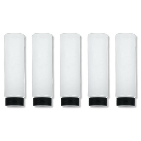리빙패밀리 실리콘 거꾸로 소스통 800ml + 노즐 5mm 세트, 5세트