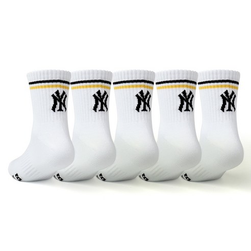 MLB 아동용 컬러E 중목 양말 5족