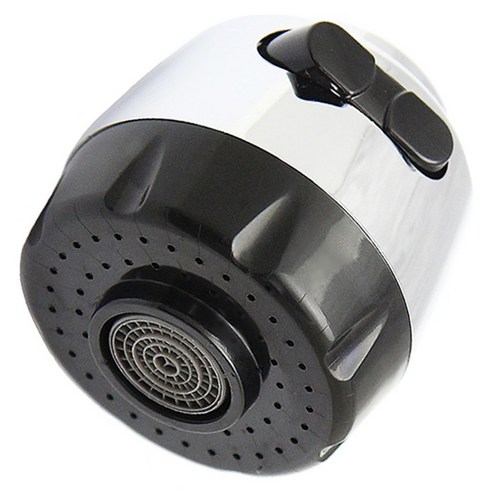 수도엔꼭지 주방 싱크대 크롬 코브라 포말 수전 헤드, 1개