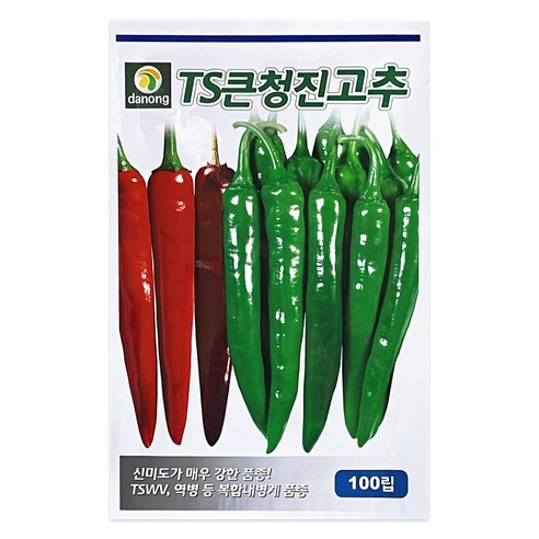 다농 TS큰청진 고추씨앗 100립, 1개