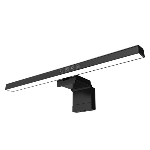 위니즈 거치식 노트북 모니터 블루라이트 차단 LED조명 터치식 40cm ZB-TB301SGB, 블랙, 1개