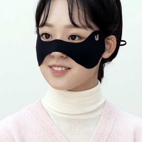 유투스포츠 나비 점보 W 약기모 마스크 MS11, 블랙, 1개